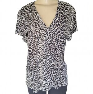 212 Collection Women’s Top – Leopard Print – Size Large